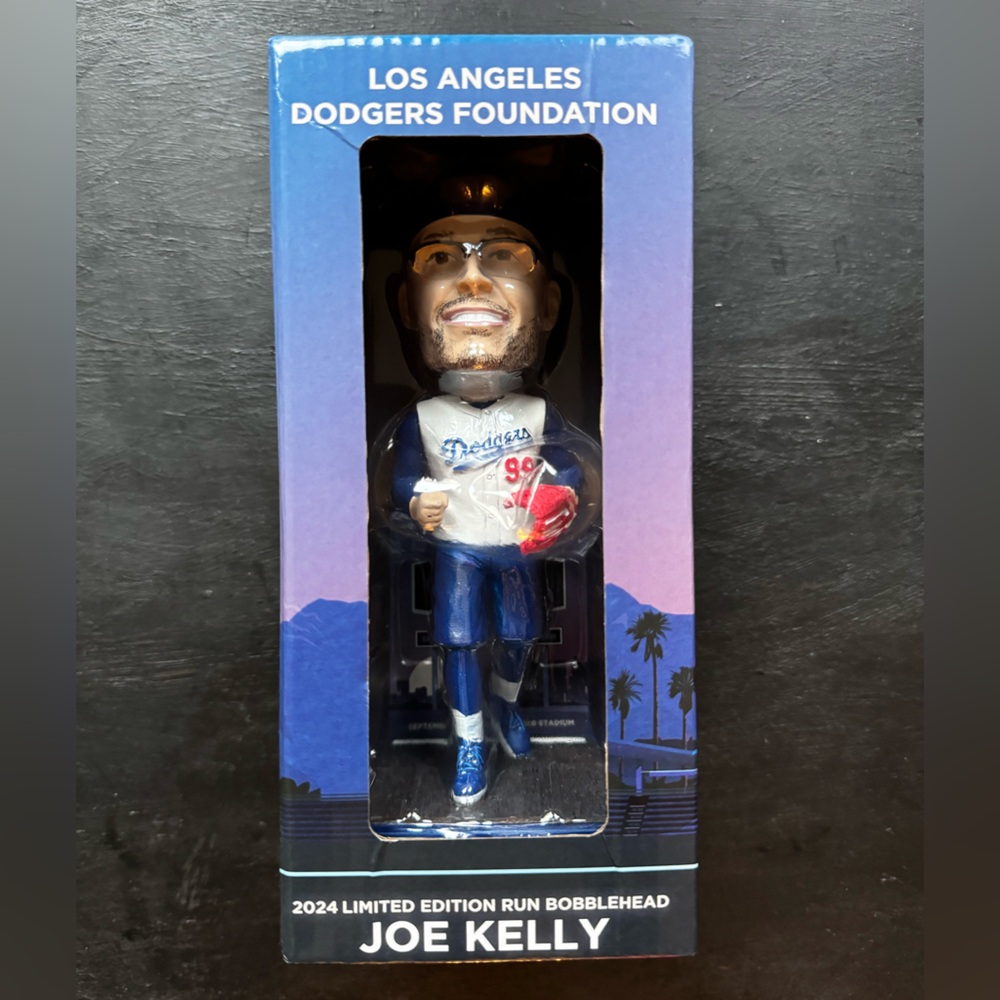 NIB 2024 LA Dodgers Joe Kelly Unsigned Sunset Run Bobblehead Sports Collectible